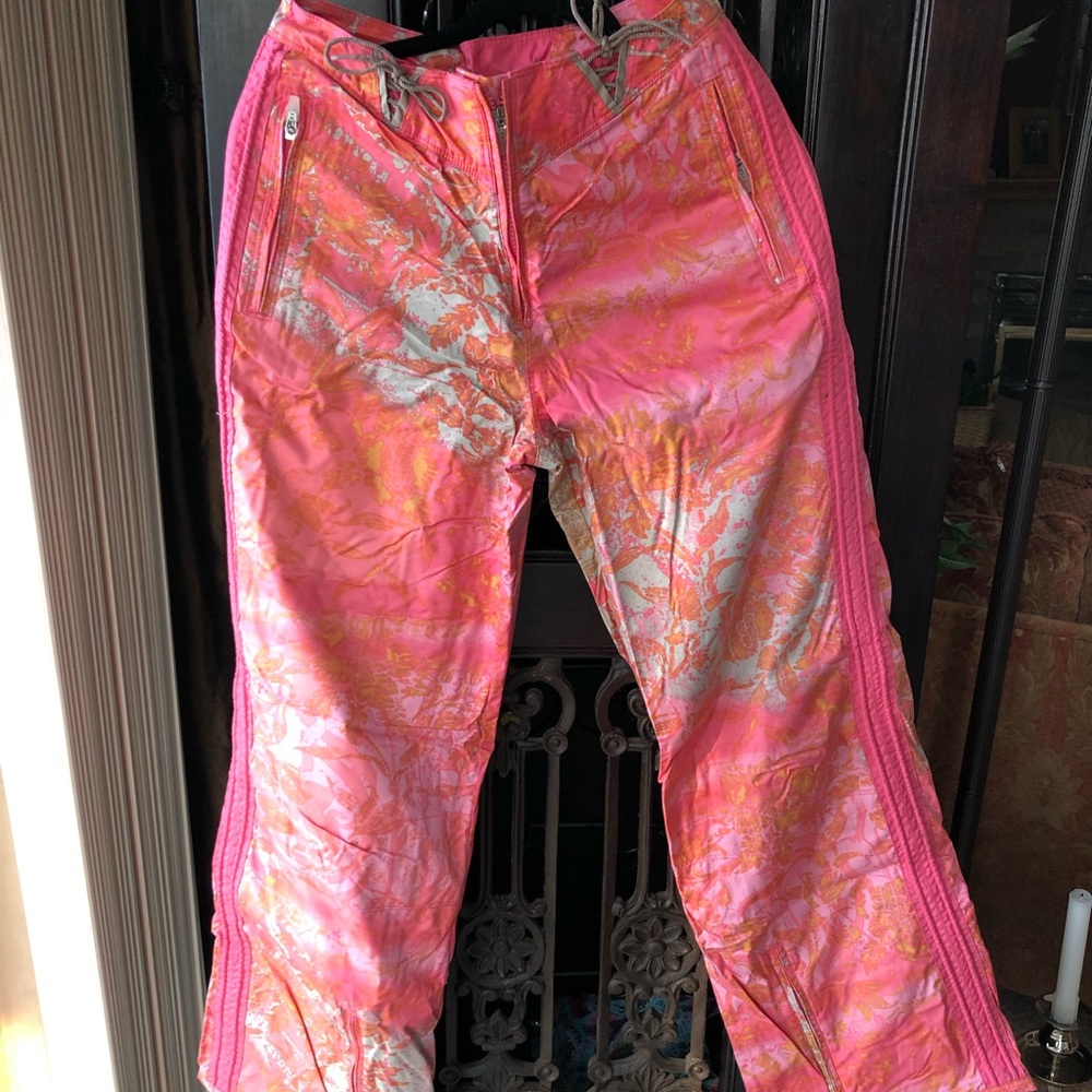 Obermeyer pink camp snowboarding pant